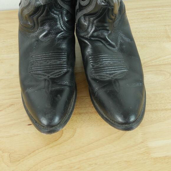 Dan Post Western Boots Black Leather Men’s 11 D Mexico Cowboy‎ Embroidered Dan Post Western Boots Black Leather Men main image 2